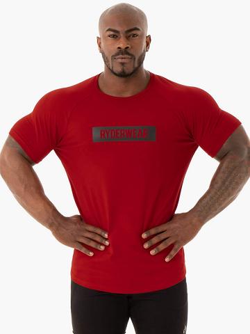 Men's Ryderwear Men T Shirts Base T Shirts Red | NZ1199YU