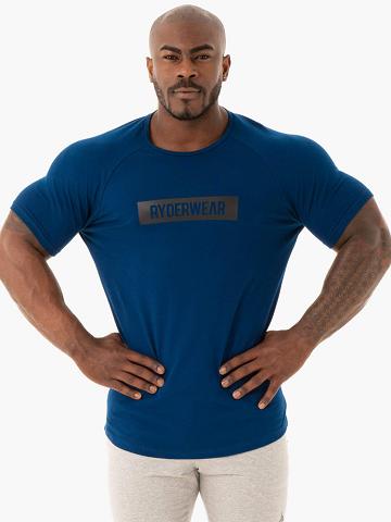 Men's Ryderwear Men T Shirts Base T Shirts Navy | NZ1200UT