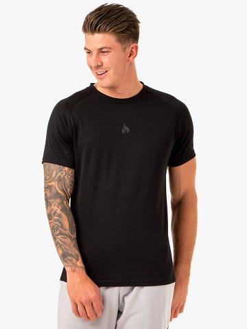 Men's Ryderwear Men T Shirts Enhance T Shirts Black | NZ1217BC