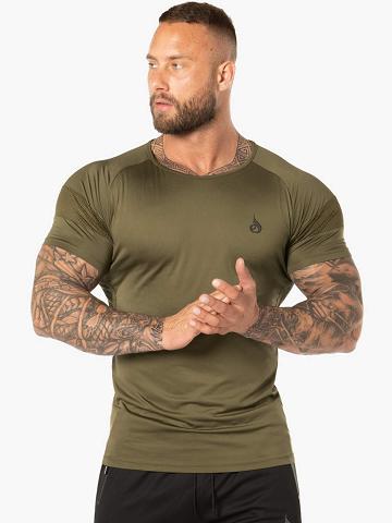 Men's Ryderwear Men T Shirts Evo T Shirts Khaki | NZ1223RW