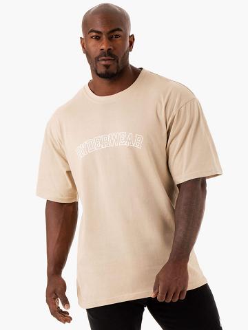 Men's Ryderwear Men T Shirts Oversized T Shirts Sandstone | NZ1274EX