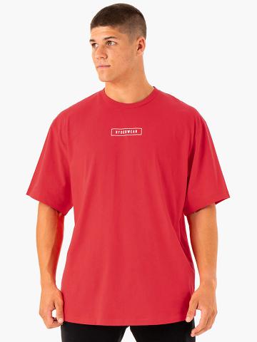 Men's Ryderwear Men T Shirts Recharge T Shirts Red | NZ1288JJ