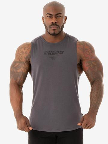 Men's Ryderwear Men Tanks Core Baller Tank Tanks Charcoal | NZ1081KI