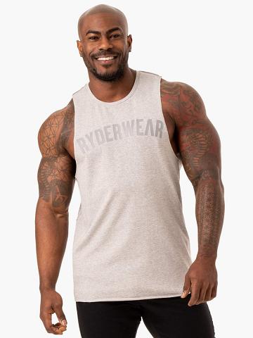 Men's Ryderwear Men Tanks Force Baller Tank Tanks Grey Marl | NZ1111CE