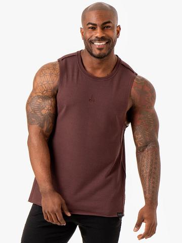 Men's Ryderwear Men Tanks Force Fleece Tank Tanks Brick | NZ1113BC