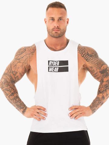 Men's Ryderwear Men Tanks Iron Baller Tank Tanks White | NZ1133KI