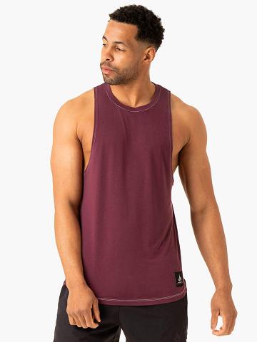 Men's Ryderwear Men Tanks Vital Baller Tank Tanks Plum | NZ1181FM