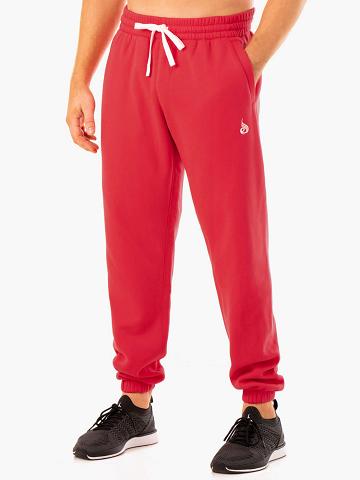 Men's Ryderwear Men Track Pants Recharge Relaxed Track Pants Red | NZ1036NB