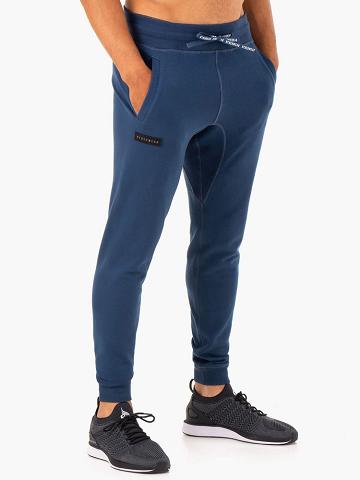 Men's Ryderwear Men Track Pants Recharge Tapered Track Pants Blue | NZ1042TV