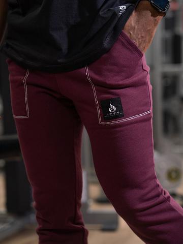 Men's Ryderwear Men Track Pants Vital Track Pants Plum | NZ1055KI