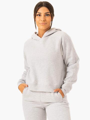 Women's Ryderwear Women Hoodie Sideline Hoodie Grey Marl | NZ1695IS