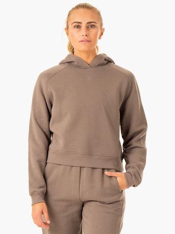 Women's Ryderwear Women Hoodie Sideline Hoodie Taupe | NZ1697PQ