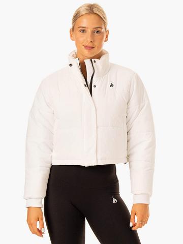 Women's Ryderwear Women Jackets Apex Puffer Jackets White | NZ1716EX