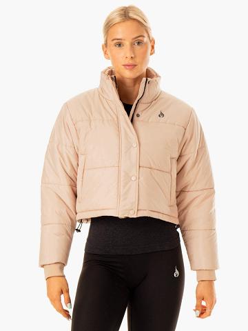 Women's Ryderwear Women Jackets Apex Puffer Jackets Nude | NZ1718TV