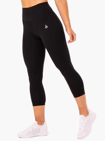 Women's Ryderwear Women Leggings Base 7/8 High Waisted Leggings Black | NZ1876UT