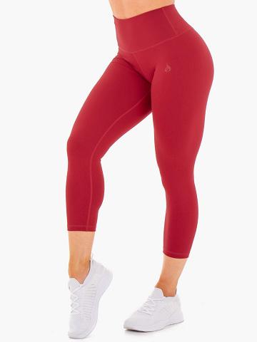 Women's Ryderwear Women Leggings Motion High Waisted 7/8 Leggings Red | NZ1863ZG