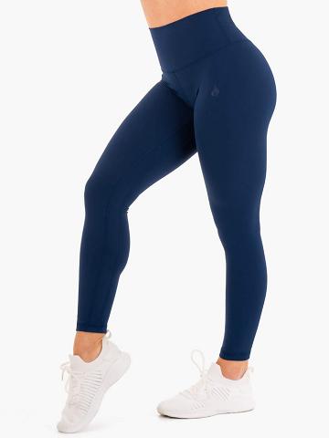 Women's Ryderwear Women Leggings NKD High Waisted Leggings Navy | NZ1928UT