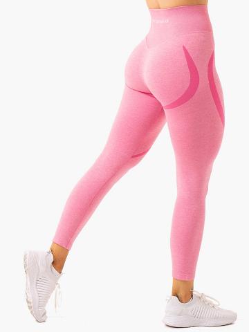 Women's Ryderwear Women Leggings Sculpt Seamless Leggings Bright Pink | NZ1823YU