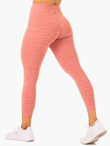 Women's Ryderwear Women Leggings Transform High Waisted Leggings Pink Zebra | NZ1794EX