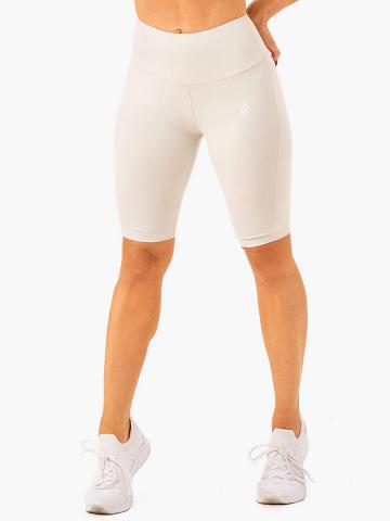 Women's Ryderwear Women Shorts Action Bike Shorts Snow Grey | NZ2083YU