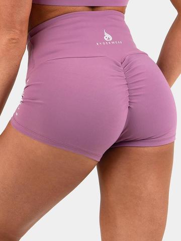 Women's Ryderwear Women Shorts Animal Scrunch Bum Shorts Purple | NZ2037SO