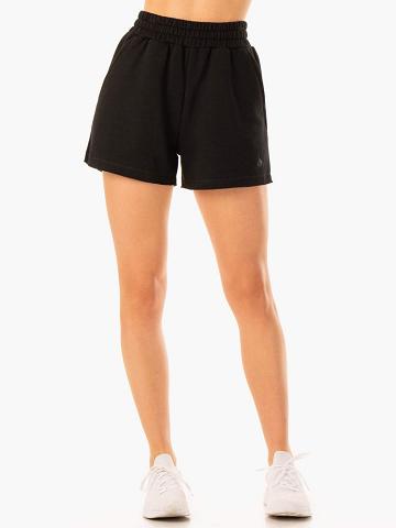 Women's Ryderwear Women Shorts Elevate Track Shorts Black | NZ2159RW