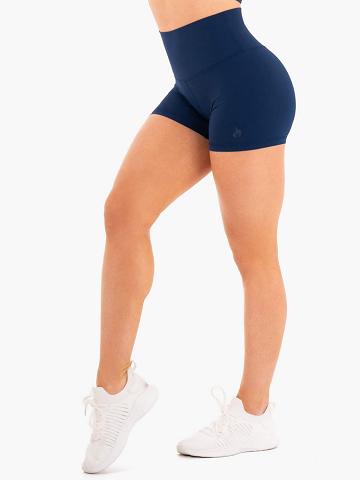 Women's Ryderwear Women Shorts NKD High Waisted Shorts Navy | NZ2210EX