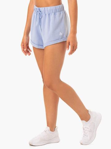 Women's Ryderwear Women Shorts Off Duty Fleece Shorts Blue Marl | NZ1972NB