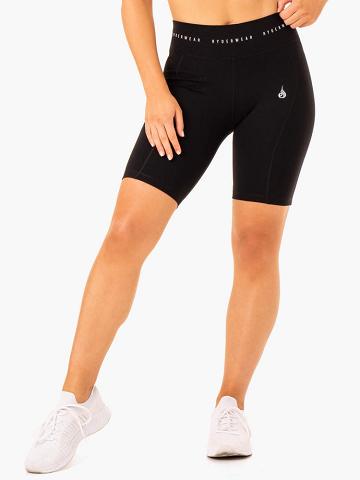 Women's Ryderwear Women Shorts Reflex High Waisted Bike Shorts Black | NZ2156QZ