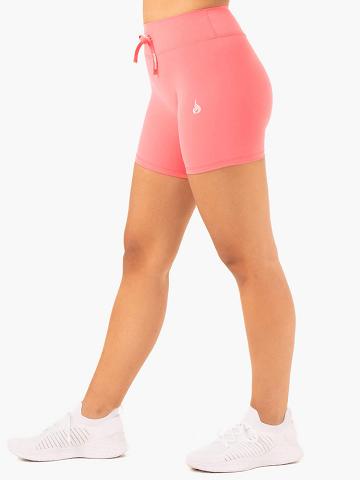 Women's Ryderwear Women Shorts Replay High Waisted Shorts Coral | NZ2086OR