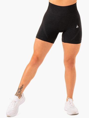 Women's Ryderwear Women Shorts Sculpt Seamless Shorts Black Marl | NZ2047CE