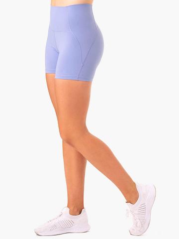 Women's Ryderwear Women Shorts Sola High Waisted Shorts Purple | NZ2012DN