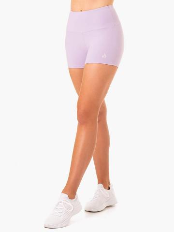 Women's Ryderwear Women Shorts Staples Scrunch Bum Booty Shorts Lilac | NZ1976EX