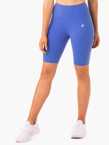 Women's Ryderwear Women Shorts Staples Scrunch Bum Bike Shorts Iris Blue | NZ2125CE