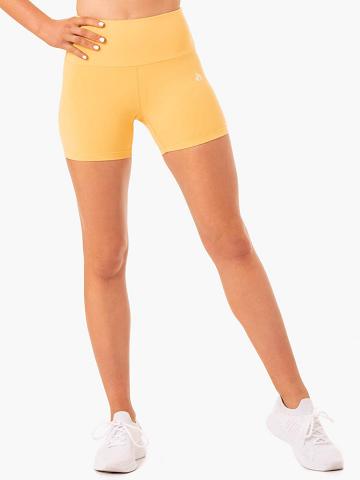 Women's Ryderwear Women Shorts Staples Scrunch Bum Mid Length Shorts Mango | NZ2134TV