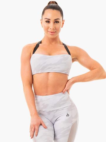 Women's Ryderwear Women Sports Bra Camo Sports Bra Grey Camo | NZ2427EX