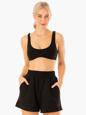 Women's Ryderwear Women Sports Bra Elevate Lounge Sports Bra Black | NZ2487XF