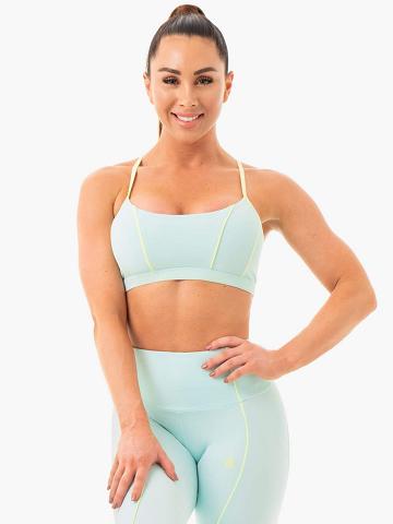 Women's Ryderwear Women Sports Bra Glow Sports Bra Aquamint | NZ2379NB