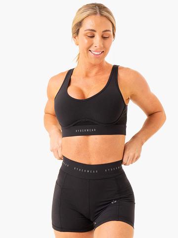 Women's Ryderwear Women Sports Bra Heighten High Impact Sports Bra Black | NZ2310NB