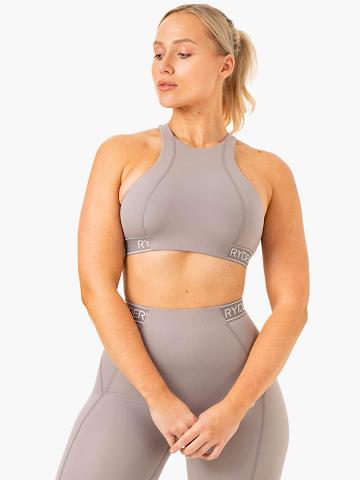 Women's Ryderwear Women Sports Bra Level Up High Impact Sports Bra Steel Grey | NZ2271SO