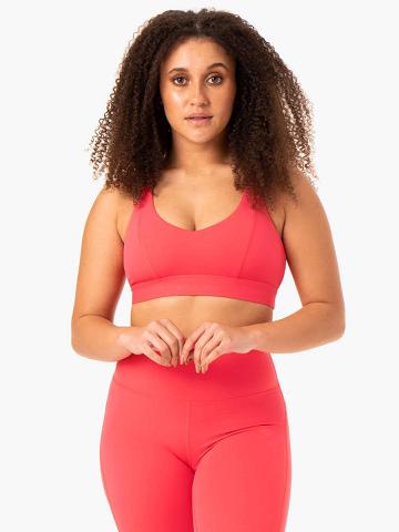 Women's Ryderwear Women Sports Bra NKD Align Sports Bra Watermelon | NZ2389GL