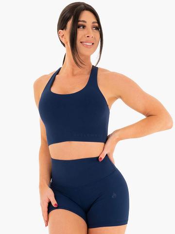 Women's Ryderwear Women Sports Bra NKD Sports Bra Navy | NZ2562BC