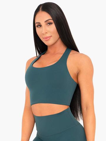 Women's Ryderwear Women Sports Bra NKD Sports Bra Teal | NZ2565XF