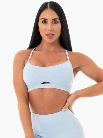 Women's Ryderwear Women Sports Bra Staples Sports Bra Sky Blue | NZ2550PQ