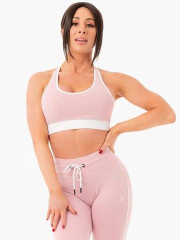 Women's Ryderwear Women Sports Bra Track Sports Bra Pink | NZ2478RW