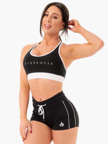 Women's Ryderwear Women Sports Bra Track Sports Bra Black | NZ2519GL