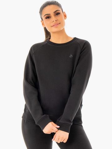 Women's Ryderwear Women Sweaters Adapt Boyfriend Sweaters Black | NZ2628AP