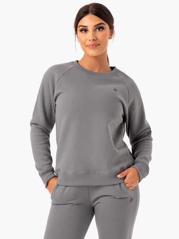 Women's Ryderwear Women Sweaters Adapt Boyfriend Sweaters Grey | NZ2630OR