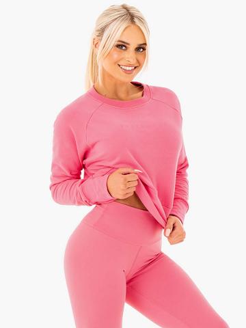 Women's Ryderwear Women Sweaters Motion Sweaters Pink Lemonade | NZ2618ZG