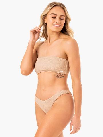 Women's Ryderwear Women Swimwear Paradise V Bikini Bottom Swimwear Sand | NZ2661CE